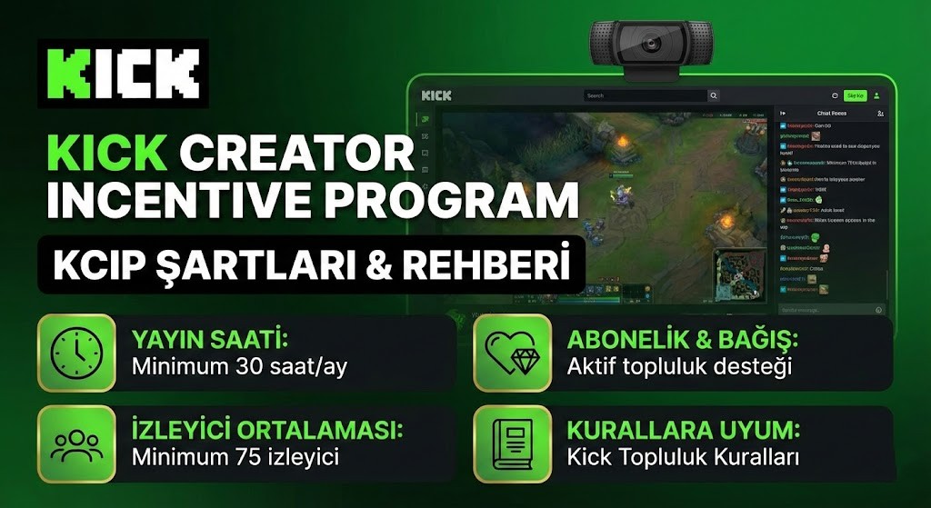 KCIP Nedir? (Kick Creator Incentive Program) Şartları | İguana Bey